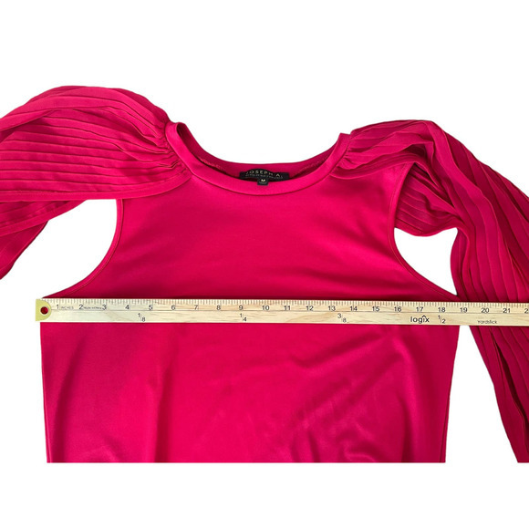 Joseph A Qu'est-ce Que C'est Silk Blouse Women's Size Medium Cranberry Red - Picture 8 of 10